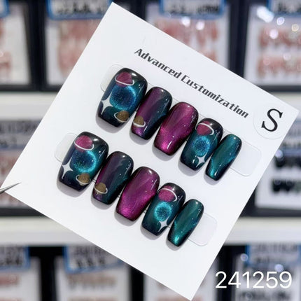 1029- Handmade press on nails fake nails removable