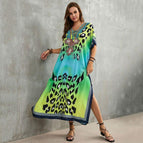 71083-3 Blue-Green Leopard Point / one size fits all