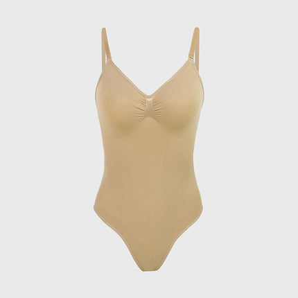 Deep V Bodysuit with Push-Up & Tummy Control Trendy