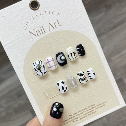 1022- Handmade press on nails fake nails removable