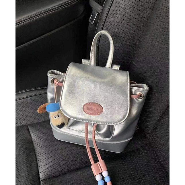 Backpack Purse for Girls Teens, Female New Out Silver Backpack, Casual Backpack Purse - Dashing Nova