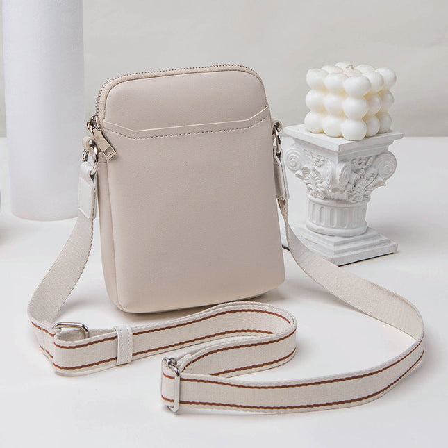 Elegant Women's Bag - Simple PU Soft Phone Bag, Compact Small Shoulder Crossbody Phone Purse - Dashing Nova