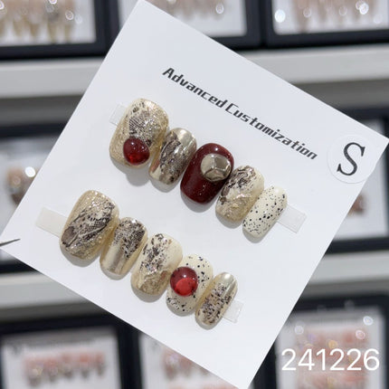 1029- Handmade press on nails fake nails removable