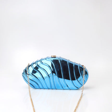 Acrylic Striped Minimalist Chain Banquet Bag, Evening Purse, Evening Bags for Women Formal