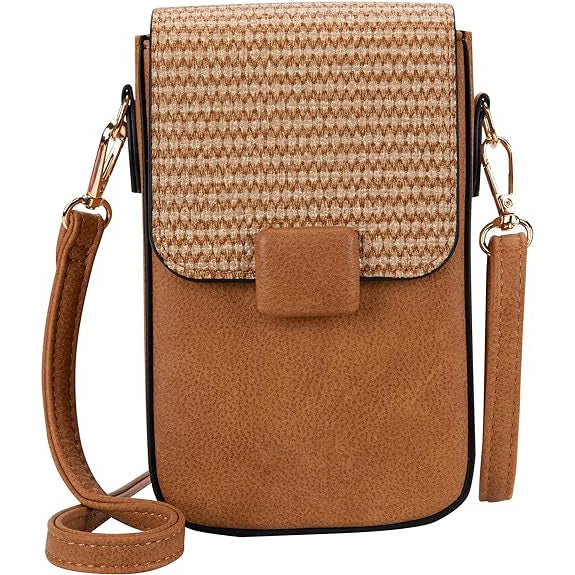 Women's Bag Casual Vertical Women's Mobile Phone Bag Straw Mini Shoulder Bag Fashion Crossbody Bag - Dashing Nova