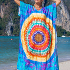 38-Blue purple circle / one size fits all