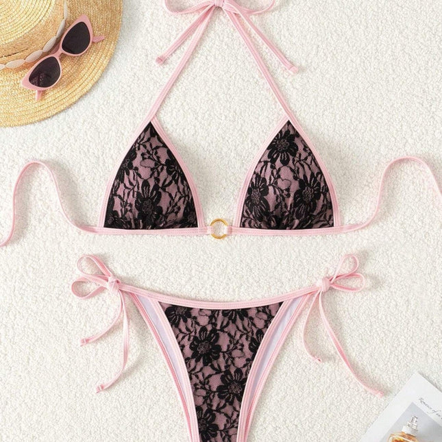 Sexy Lace Bikini Set Swimsuit