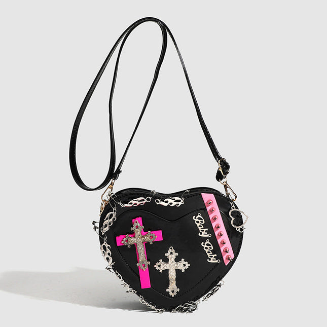 Mini Design Versatile Women's Bag, Fashion Crossbody Bag small, Spice Girl Heart Shoulder Crossbody purse mini - Dashing Nova