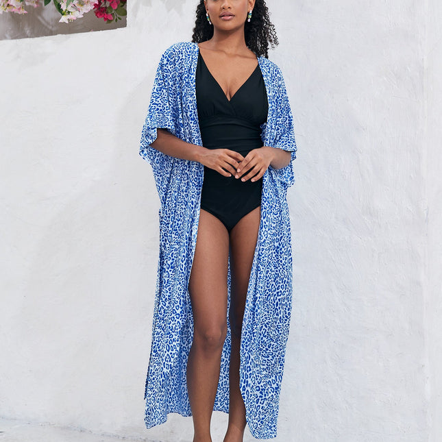 Women¡¯s Rayon Tie-Dye Beach Cover-Up ¨C Vacation Bikini Kimono, Sun Protection Swimsuit Outerwear