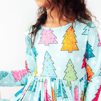 Oh Christmas Tree L/S Pocket Twirl Dress