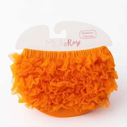 Orange Ruffle Bum Bloomer