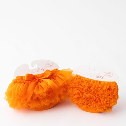 Orange Ruffle Bum Bloomer
