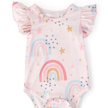 Over the Rainbow S/S Flutter Bodysuit