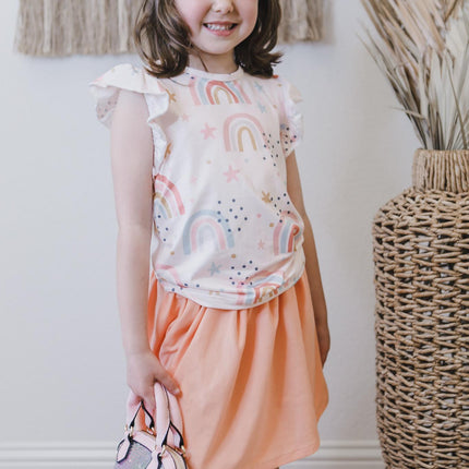 Over the Rainbow S/S Ruffle Tee