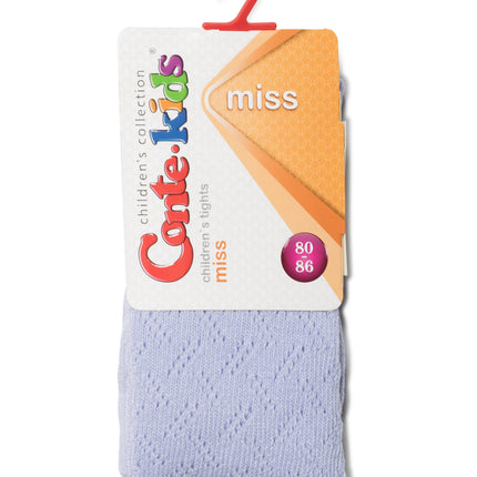 #7С-80СП(265) - Miss Conte-Kids Openwork Cotton Tights For Girls 0/12m.-12/24m.