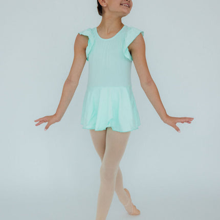 Pastel Green S/S Twirl Leotard