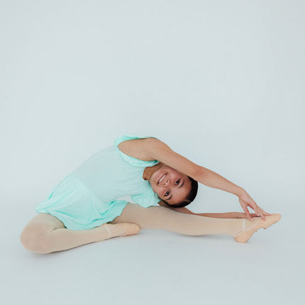Pastel Green S/S Twirl Leotard