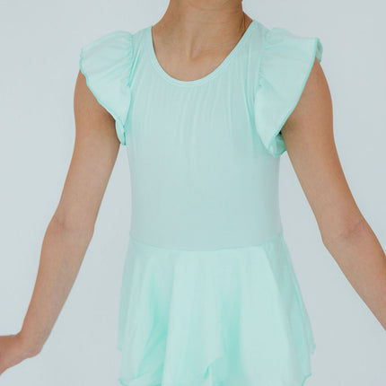 Pastel Green S/S Twirl Leotard