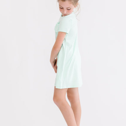 SALE Pastel Green T-Shirt Dress