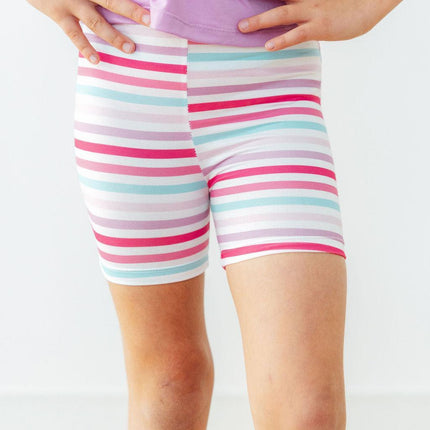 Pastel Stripes Twirl Shorts