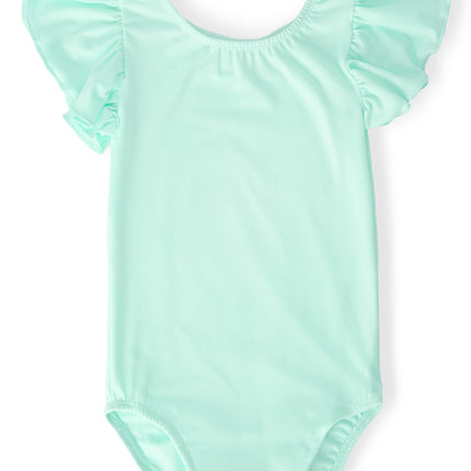 SALE Pastel Green S/S Flutter Sleeve Leotard