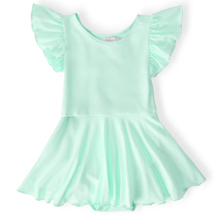 Pastel Green S/S Twirl Leotard