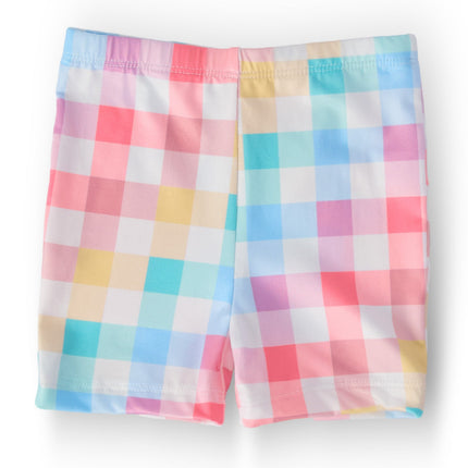 Pastel Plaid Twirl Shorts
