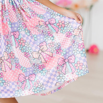 Patchwork Princess S/S Pocket Twirl Dress