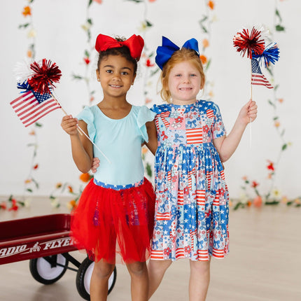 SALE Patriotic Patchwork Tutu Shorts