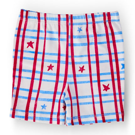 Patriotic Plaid Twirl Shorts