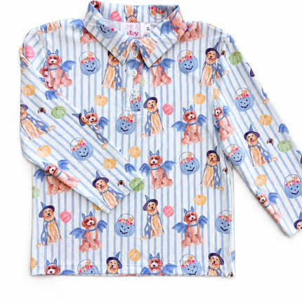 Pawsitively Spooky L/S Polo