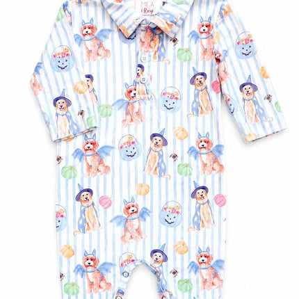 Pawsitively Spooky L/S Polo One-Piece