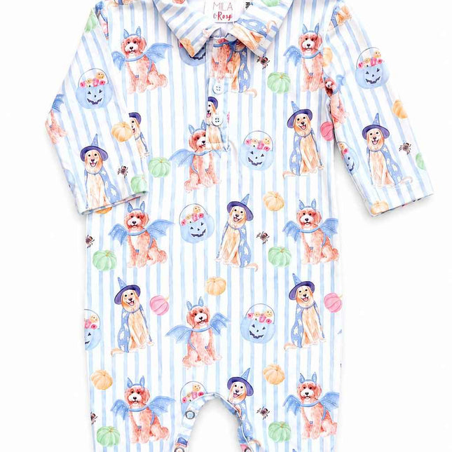 Pawsitively Spooky L/S Polo One-Piece