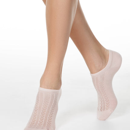 Conte Active #19S-185SP(179) - 1 pair Openwork Cotton Women's Socks