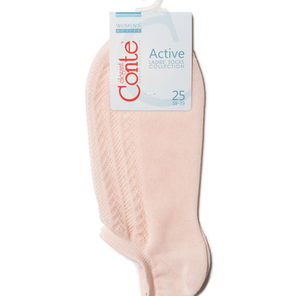 Conte Active #19S-185SP(179) - 1 pair Openwork Cotton Women's Socks