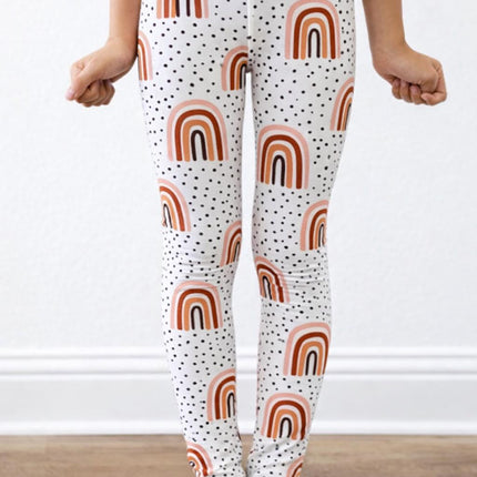 Peach Rainbow Leggings