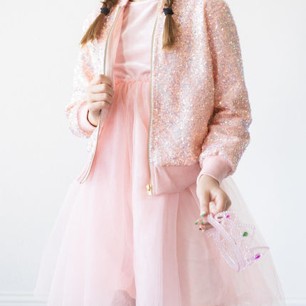 Peach Sequin Jacket