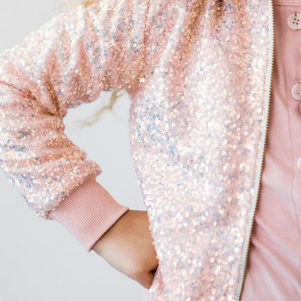Peach Sequin Jacket