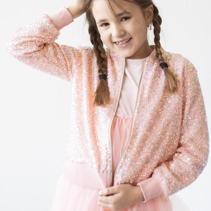 Peach Sequin Jacket