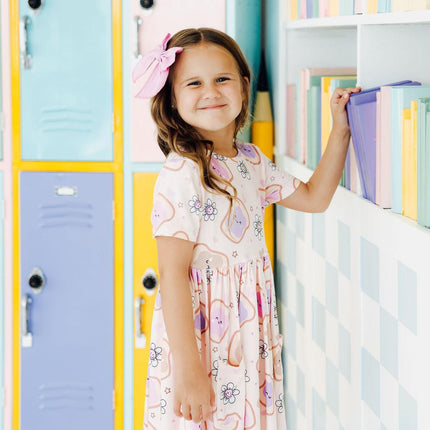 Peanut Butter Jelly Time S/S Pocket Twirl Dress