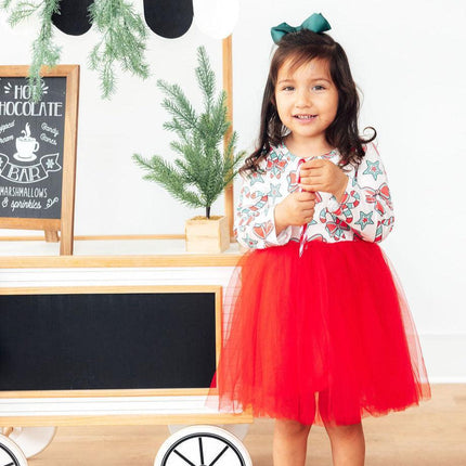 Peppermint Princess L/S Tutu Dress