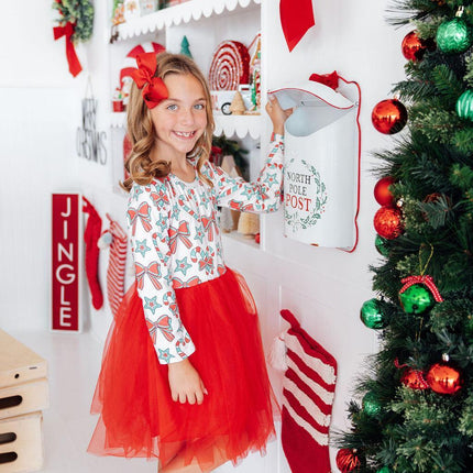 Peppermint Princess L/S Tutu Dress