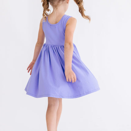 Periwinkle Pocket Tank Twirl Dress