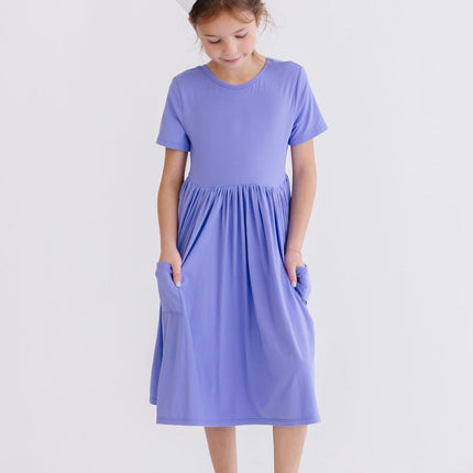 Periwinkle S/S Pocket Twirl Dress