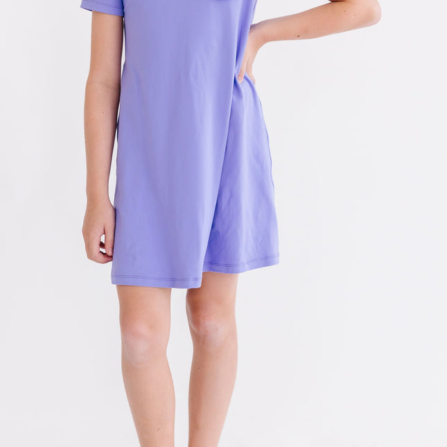 Periwinkle T-Shirt Dress - Dashing Nova