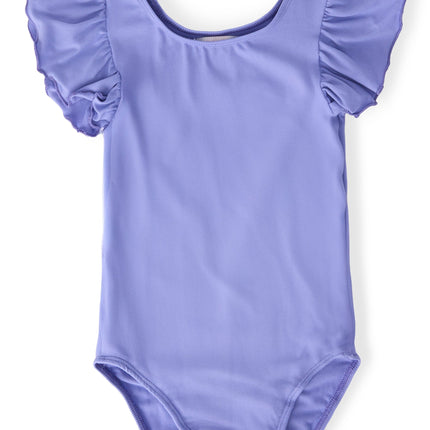 Periwinkle S/S Flutter Sleeve Leotard