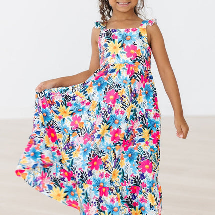 Petal Paradise Ruffle Maxi Dress
