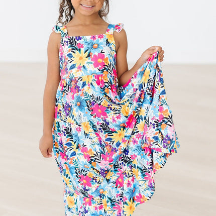 Petal Paradise Ruffle Maxi Dress