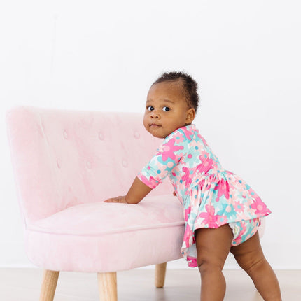 SALE Petal Perfection 3/4 Sleeve Twirl Bodysuit