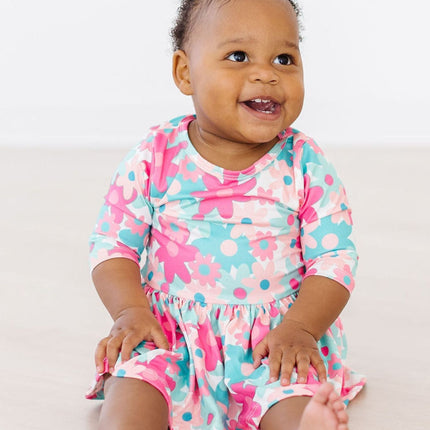 SALE Petal Perfection 3/4 Sleeve Twirl Bodysuit